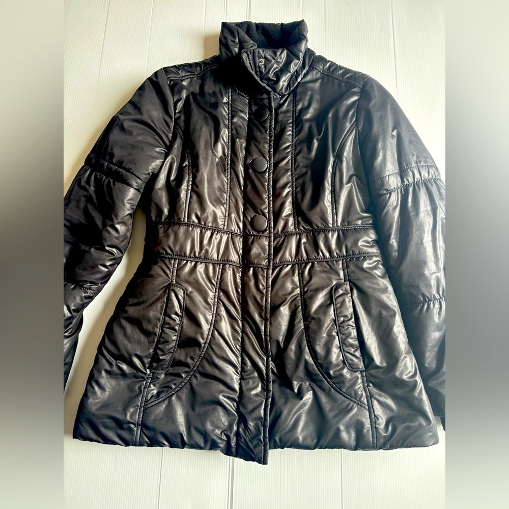 Black Puffer Jacket Y2K Medium